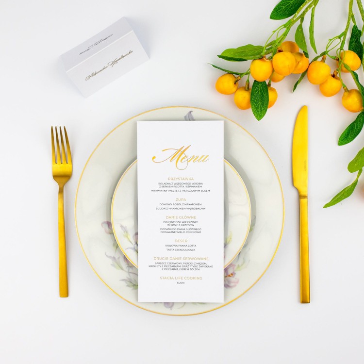 Paryski glamour | MENU dla każdego gościa