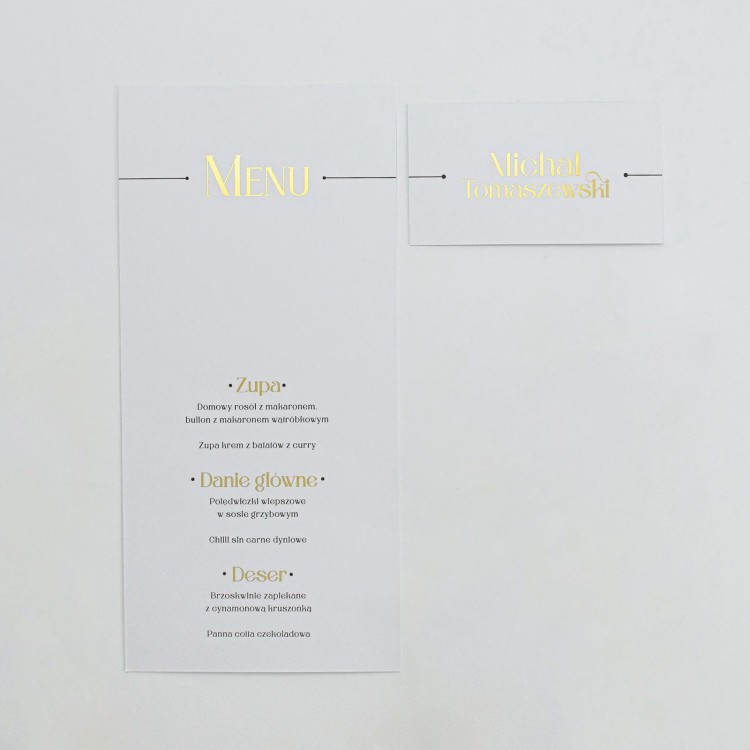Elegancja Art Deco | MENU dla każdego gościa