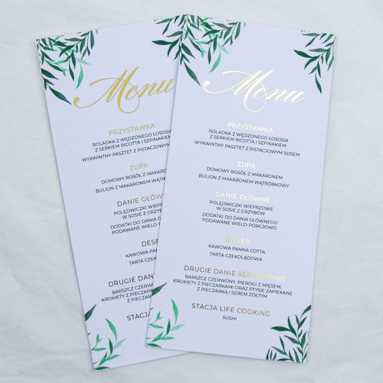 Zacieniony Ogród | MENU dla każdego gościa