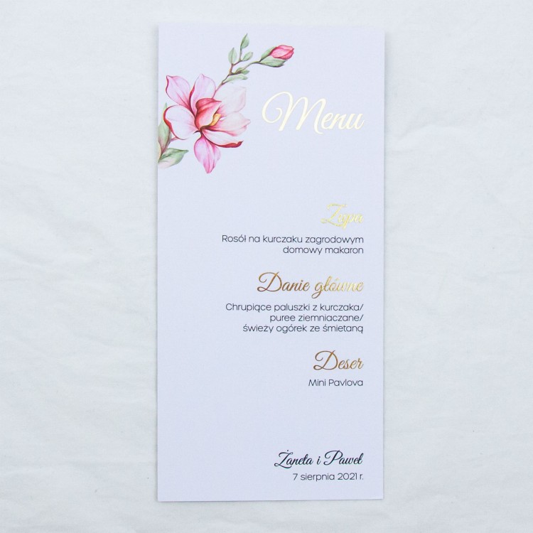 Nasza Bajka | MENU dla każdego gościa
