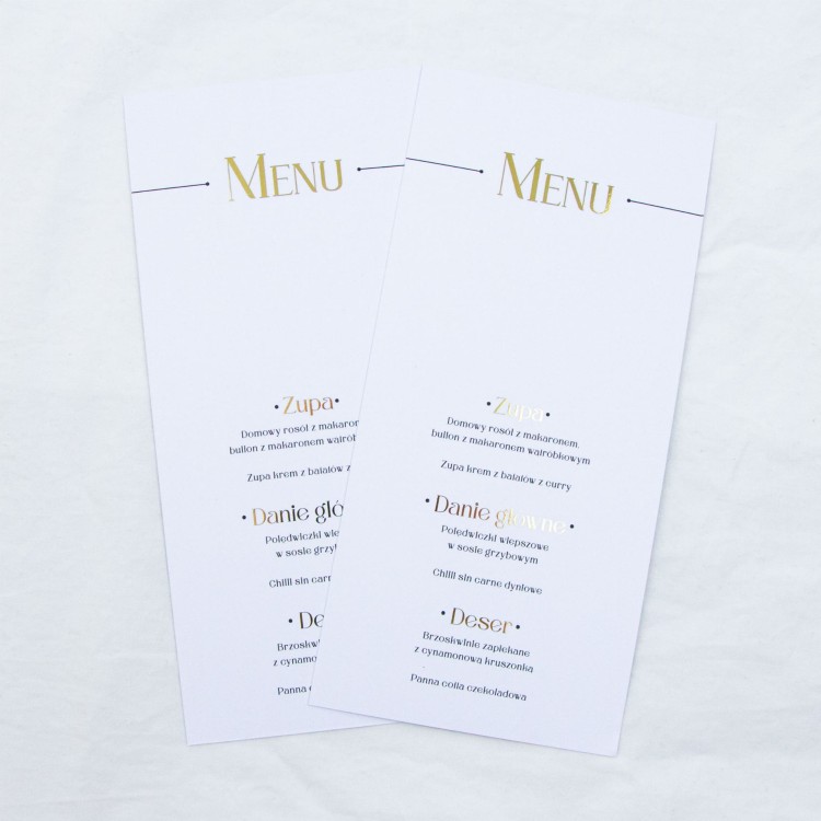 Elegancja Art Deco | MENU dla każdego gościa
