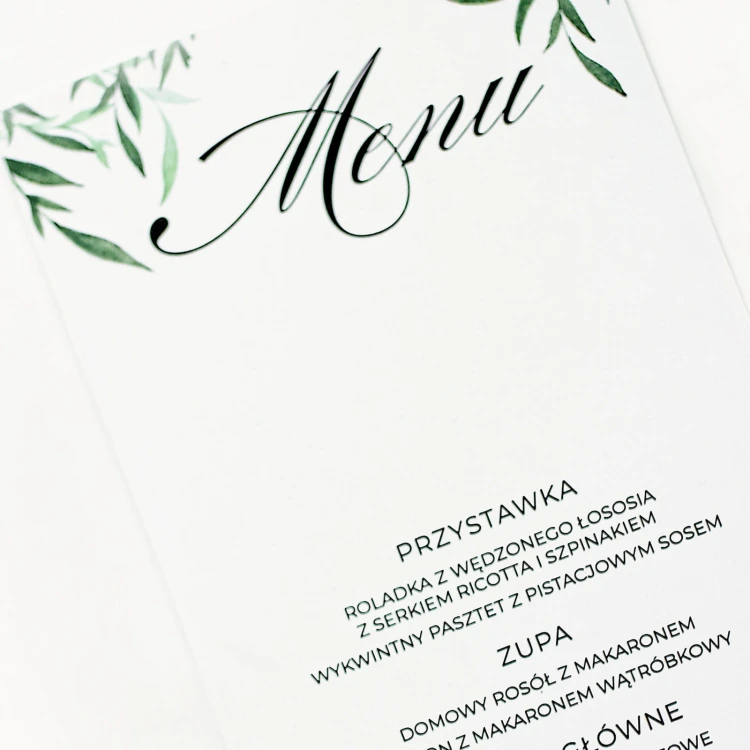 Zacieniony Ogród | MENU dla każdego gościa