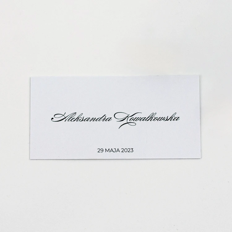 Paryski Glamour | PŁASKIE WINIETKI z imionami gości