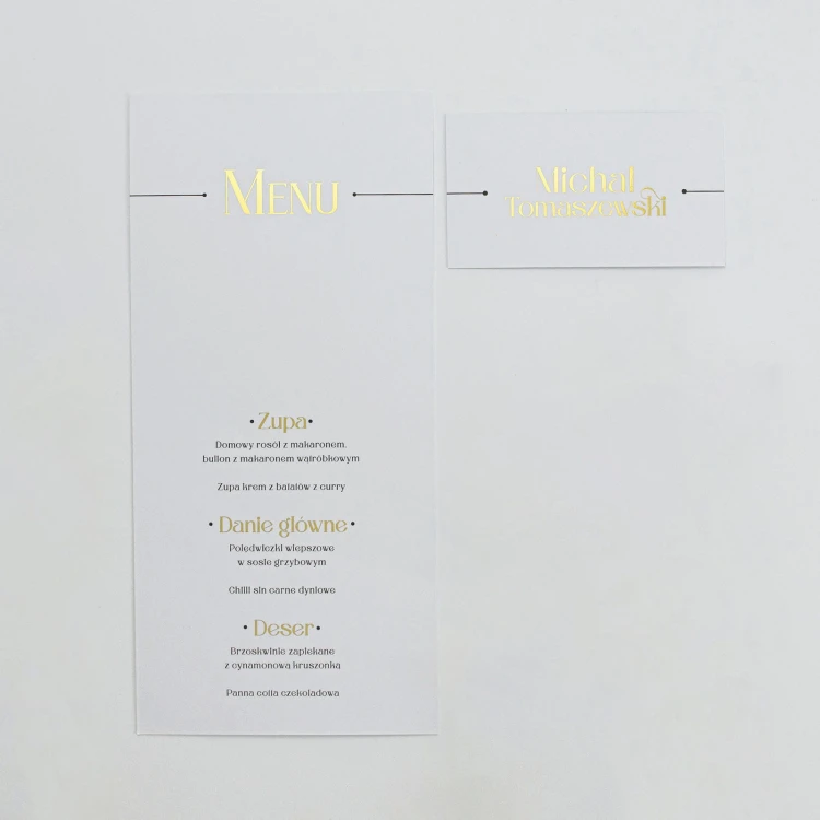 Elegancja Art Deco | MENU dla każdego gościa