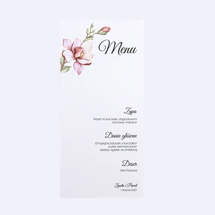 Nasza Bajka | MENU dla każdego gościa