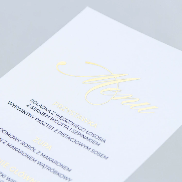 Paryski glamour | MENU dla każdego gościa