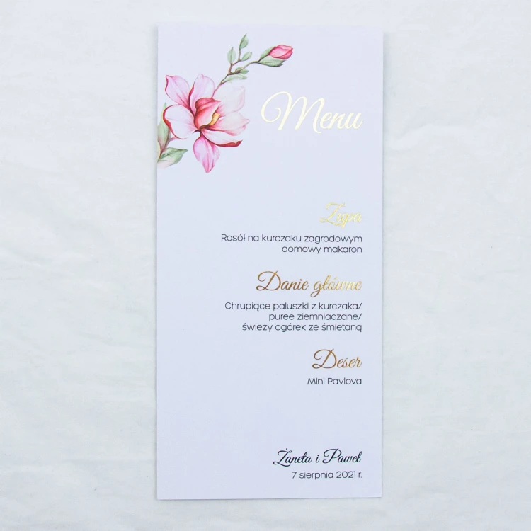Nasza Bajka | MENU dla każdego gościa