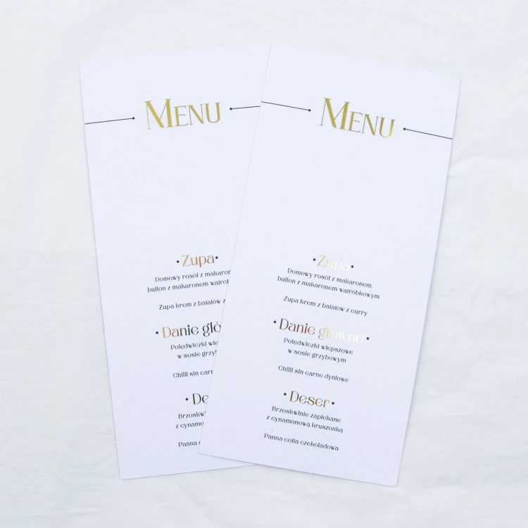 Elegancja Art Deco | MENU dla każdego gościa